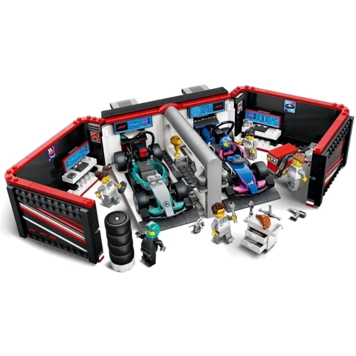 Конструктор LEGO City Гараж F1 и автомобили Mercedes-AMG и Alpine 678 деталей (60444): Рекомендуемый возраст 7+