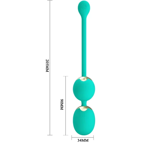 Вагінальні кульки з вібрацією LYBAILE Pretty Love Willie Dream chaser 5 Green (BI-014548W-A4)