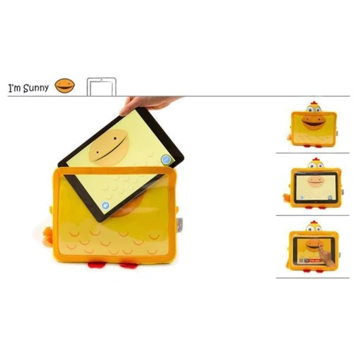 М'яка іграшка Курча Санні, чохол для планшетів 9 - 10,1 дюймів, жовта, (в блістері)