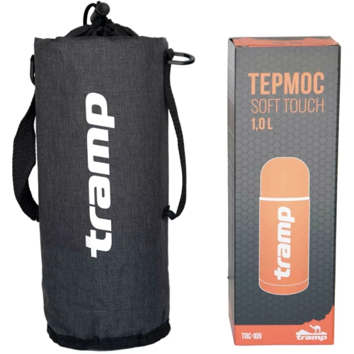 Термочехол Tramp для термоса Soft Touch 1,0 л серый (TRA-293-grey-melange)