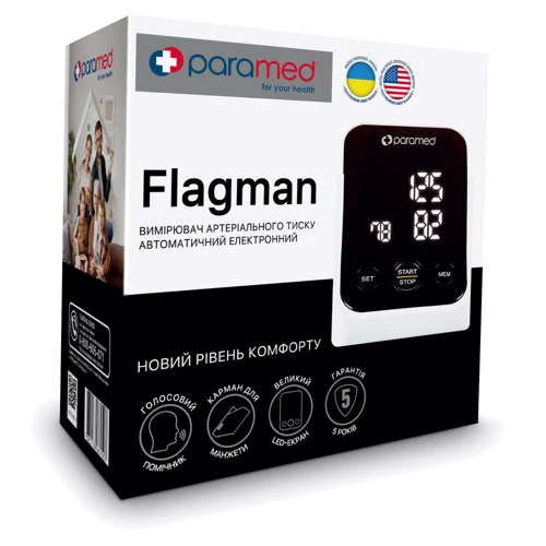 Тонометр Paramed Flagman автоматичний електричний (6657001) фото 7