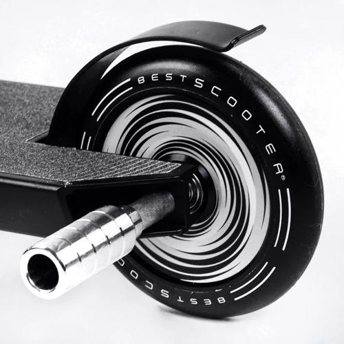 Самокат трюковий Best Scooter Portal Black and White (114053): Матеріал коліс поліуретан