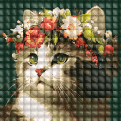 Алмазная мозаика Идейка Весенний венок AMO7665 40х40 см