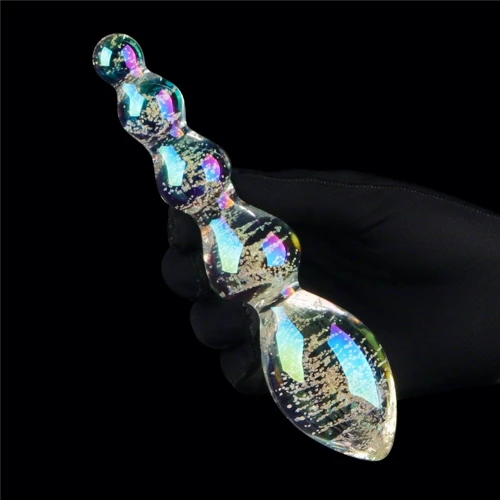 Фаллоимитатор LoveToy Twilight Gleam Glow-in-the-dark Glass Dildo Tantalizing Orbs