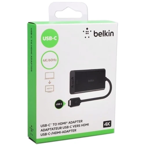 Адаптер Belkin Adapter USB-C to HDMI 4K Black (F2CU038btBLK) фото 4