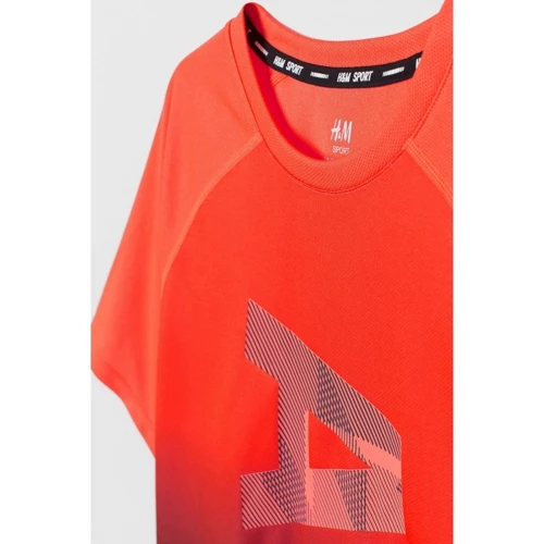 Спортивная футболка H&M 911-609185 146-152 см оранжевая: Тип Футболки