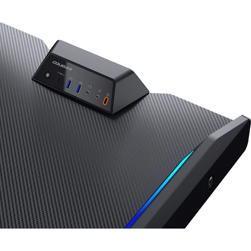 Стол для геймера Cougar Эргономичный дизайн USB 3.0/Type-C/Audio Хаб RGB Подсвечивание Электрическое регулирование высоты (E-MARS)