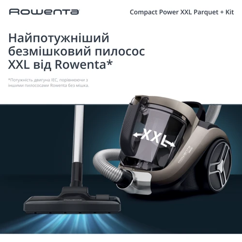 Пылесос Rowenta RO4B50EA Compact Power XXL Animal Kit: Максимальная мощность 900 Вт