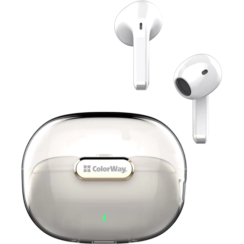 Наушники ColorWay Slim TWS-2 Earbuds White (CW-TWS2WT): Дополнительно Совместимость с Apple, Совместимость с Android, TWS наушники
