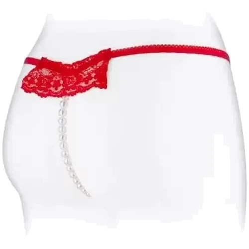 Трусики-стринги с жемчужной ниткой Fashion Secret KATIA Red