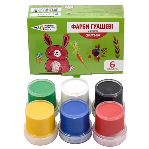 Гуашь Гамма Н Graft&Joy 6 цветов 10мл (221031Cr)