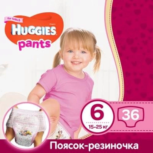 Huggies Pant 6 (15-25 kg) Mega 36 Girl