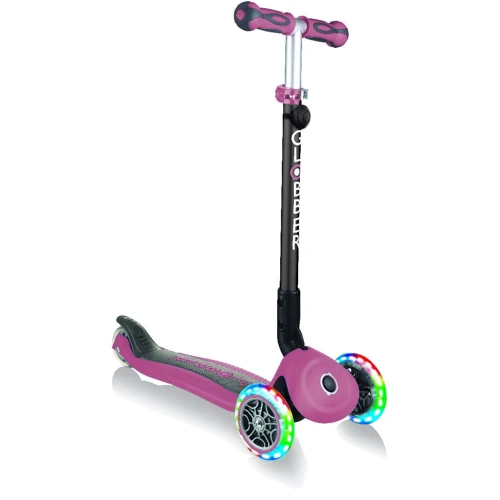 Самокат GLOBBER серії GO UP DELUXE LIGHTS 5в1 пастельно-рожевий, колеса з підсвічуванням 20 / 50кг: Максимальне допустиме навантаження, кг 50 / 20