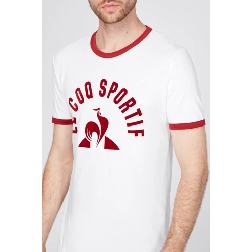 Футболка Le Coq Sportif ESS TEE SS N3 M 2021263-LCS 46 біла з принтом: Країна виробник Китай