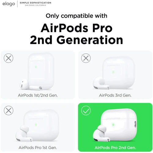 Чехол для наушников Elago Clear Hang Case Transparent (EAPP2CL-HANG-CL) for Apple AirPods Pro 2 фото 3