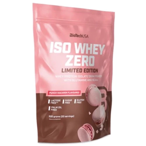

BiotechUSA Iso Whey Zero Lactose Free 500 g / 20 servings / Punch macaron