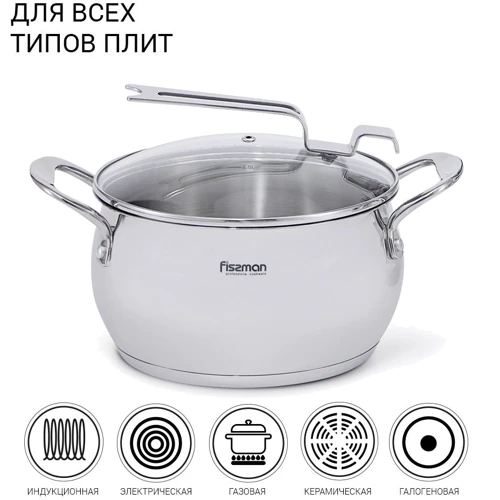 Кастрюля Fissman VITA 18x10.5 см, 2.5 л (5215) фото 9