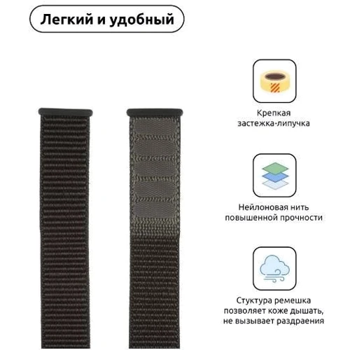 Аксессуар для Watch Fashion Nylon Band Military Green for Apple Watch 38/40/41mm: Совместимость Apple Watch 41mm, Apple Watch 38mm, Apple Watch 40mm