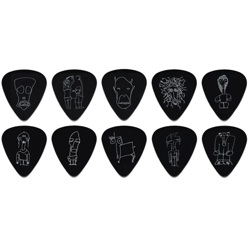 Медиатор Набор медиаторов PLANET WAVES PW1CBK6-10JS JOE SATRIANI HEAVY: Форма медиатора Standard