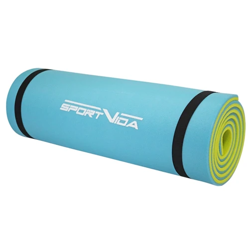 Коврик туристический SportVida XPE 1 см желто-голубой (SV-EZ0003)