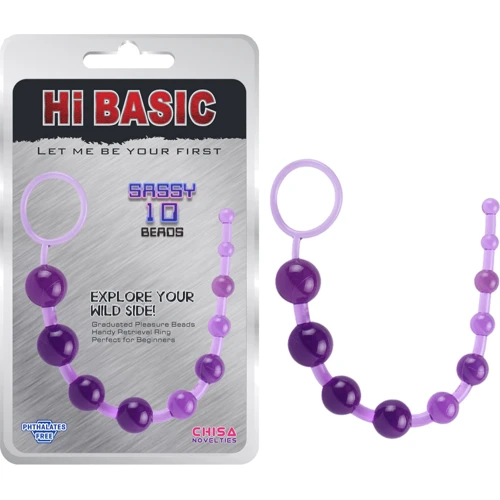 Анальная цепочка Chisa Hi Basic Sassy Anal Beads Purple