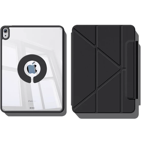 Аксессуар для iPad BeCover Ultra Slim Origami Flex with Pencil mount Black for iPad 10.9 (2022 / 2024) / iPad 11 2025 (712971): Материал искусственная кожа