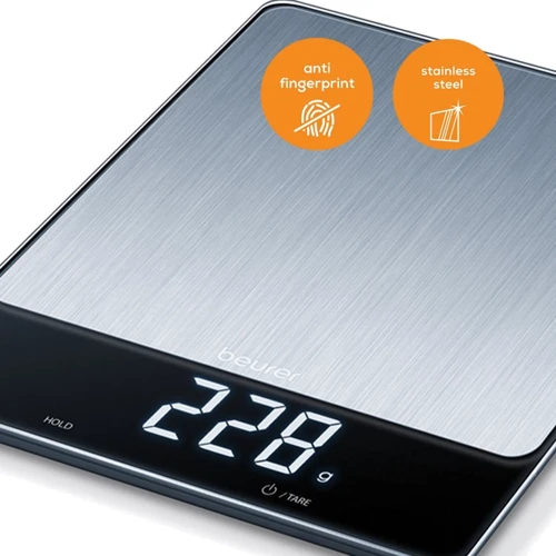 Весы кухонные Beurer KS 34 XL Black: Тип конструкции с плоской плaтформой настольные