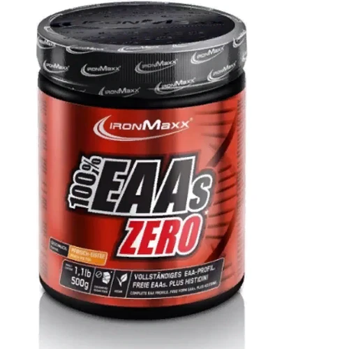 Аминокислота для спорта IronMaxx 100% EAAs Zero 500 g /33 servings/ Peach Iced Tea