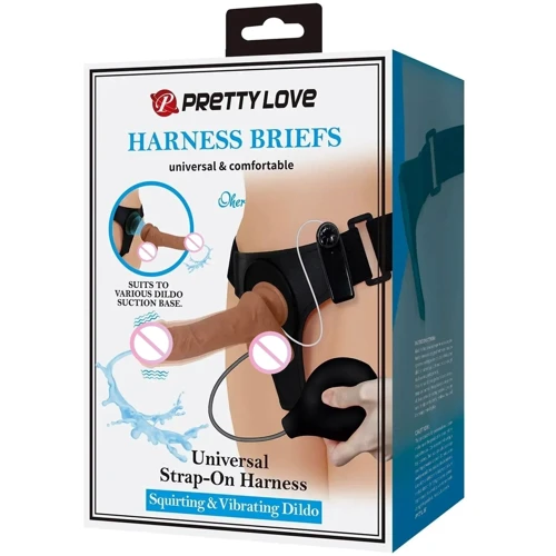 Страпон с вибрацией и эякуляцией LYBAILE Pretty Love Oher (BW-022103P)