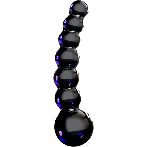 Анальная пробка Icicles No 66 Black, 12x3.5 см, черный