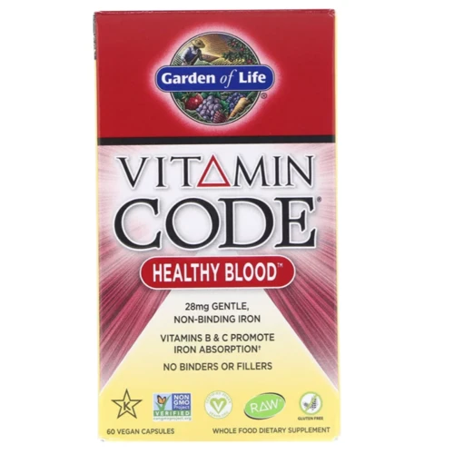 Garden of Life Vitamin Code, Healthy Blood, 60 Vegan Capsules (GOL-11654)