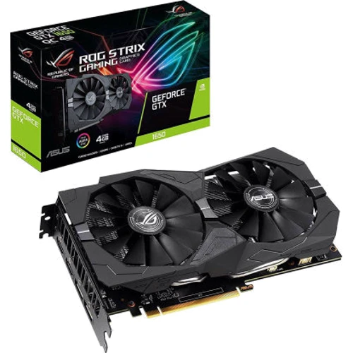 Видеокарта ASUS GeForce GTX1650 4096Mb ROG STRIX GAMING (ROG-STRIX-GTX1650-4G-GAMING): Объем памяти, Гб 4