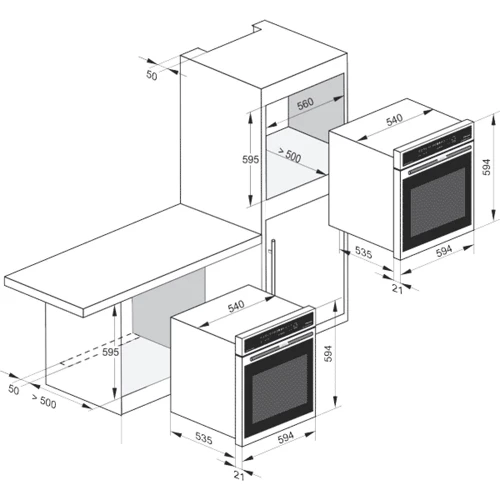 Духовой шкаф электрический Kaiser EG 6374 W: Объем, л 79
