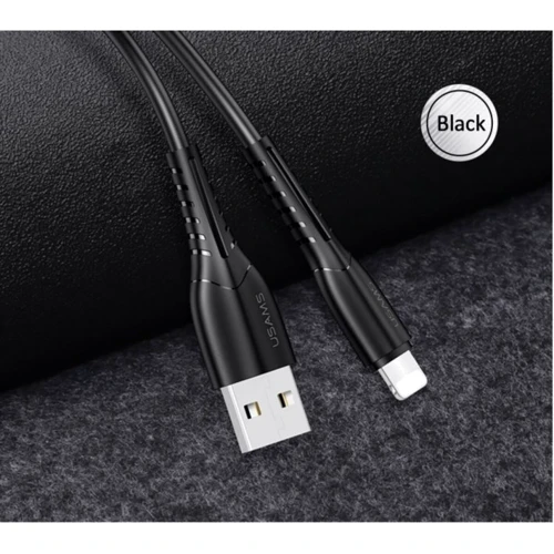 Кабель Usams USB Cable to Lightning 1m Black (US-SJ364) фото 3