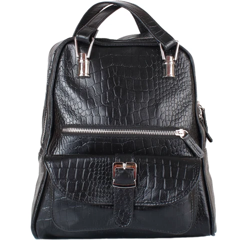 Жіночий рюкзак Laskara чорний (LK-DM229-croco-black): Стать жіночий