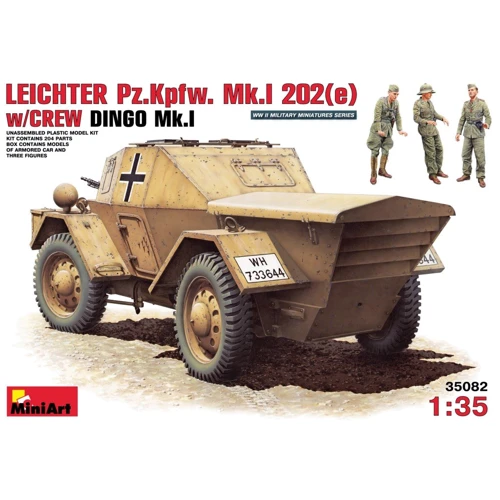 Сборная модель MiniArt MA35082 Бронеавтомобиль Leichter Pz.kpfw. 202(e) с экипажем