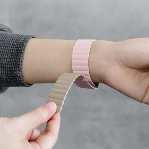 Аксесуар для Watch Switcheasy Skin Silicone Magnetic Watch Band Pink (MAW245078PK22) для Apple Watch 42/44/45/49mm фото 5