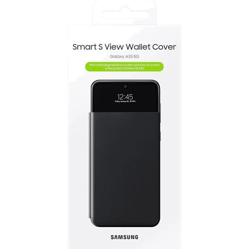 Чохол для телефона Samsung S View Wallet Cover Black (EF-EA336PBEGRU) для Samsung A336 Galaxy A33 фото 6