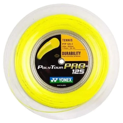 Бабина Yonex Poly Tour Pro Flash yellow 200 m 1.25 mm (PTP-200)