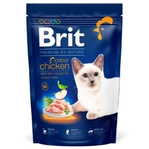 Сухий корм Brit Premium Indoor Chicken для домашніх котів М'ясна тарілка курка 1.5 кг + 4 паучі (2700000049600): Вік Взрослые