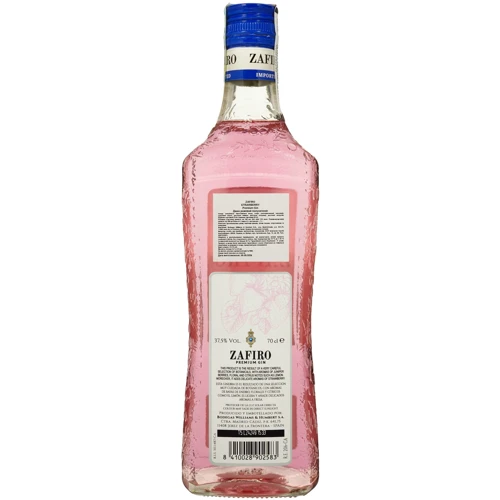 Джин Zafiro Strawberry 37.5% 0.7 л (FSH_8410028902583): Объем, л 0.7