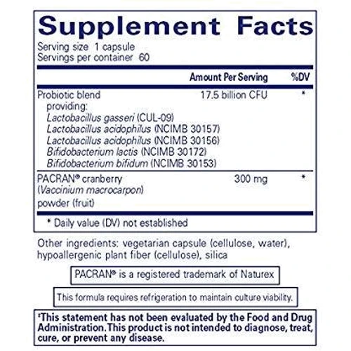 Pure Encapsulations PureBi • Ome Cranberry 60 caps Журавлина (суміш пробіотиків) (PE-01546): Тип Прибуток