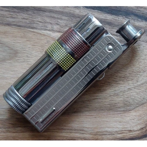 Зажигалка Imco бензиновая Super/Triplex Oil chrome yellow/red Two Tone (IM1800085) фото 3