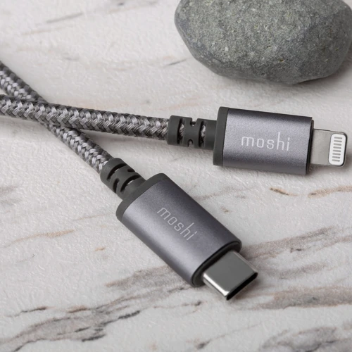 Кабель Moshi USB-C Cable to Lightning Cable Integra 1.2m Titanium Grey (99MO084041) фото 4