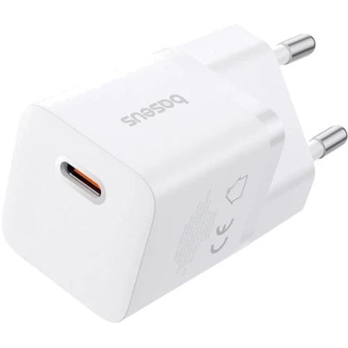 Зарядное устройство Baseus Wall Charger Mini USB-C GaN5 25W White with USB-C Cable (P10110909213-01): Особенности USB-C, Power Delivery (PD)
