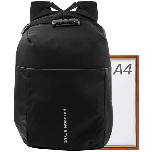 Чоловік рюкзак Valiria Fashion чорний (3DETAB5885-2): Фактура Ткана, матова