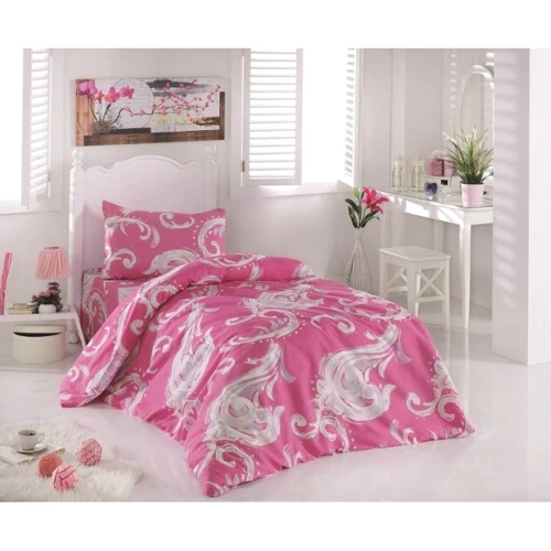 Комплект постільної білизни LightHouse Pink бязь голд євро рожевий (2255_2.0LH)