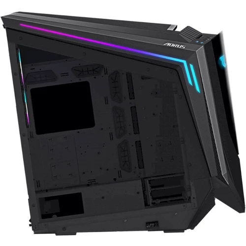 Корпус GIGABYTE AORUS C700 GLASS: Материал передней панели алюминий