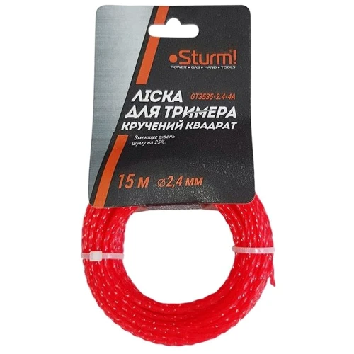 

Леска для триммера Sturm 2.4 мм / 15 м / витой квадрат (GT3535-2.4-4А)