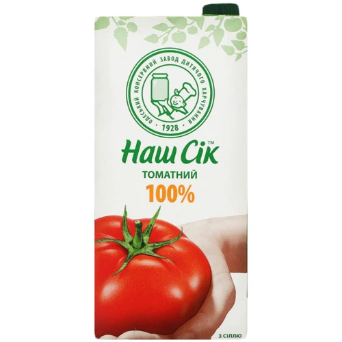 Сік томатний ОКЗДХ Наш Сік із сіллю 1.93 л (4820003689363)